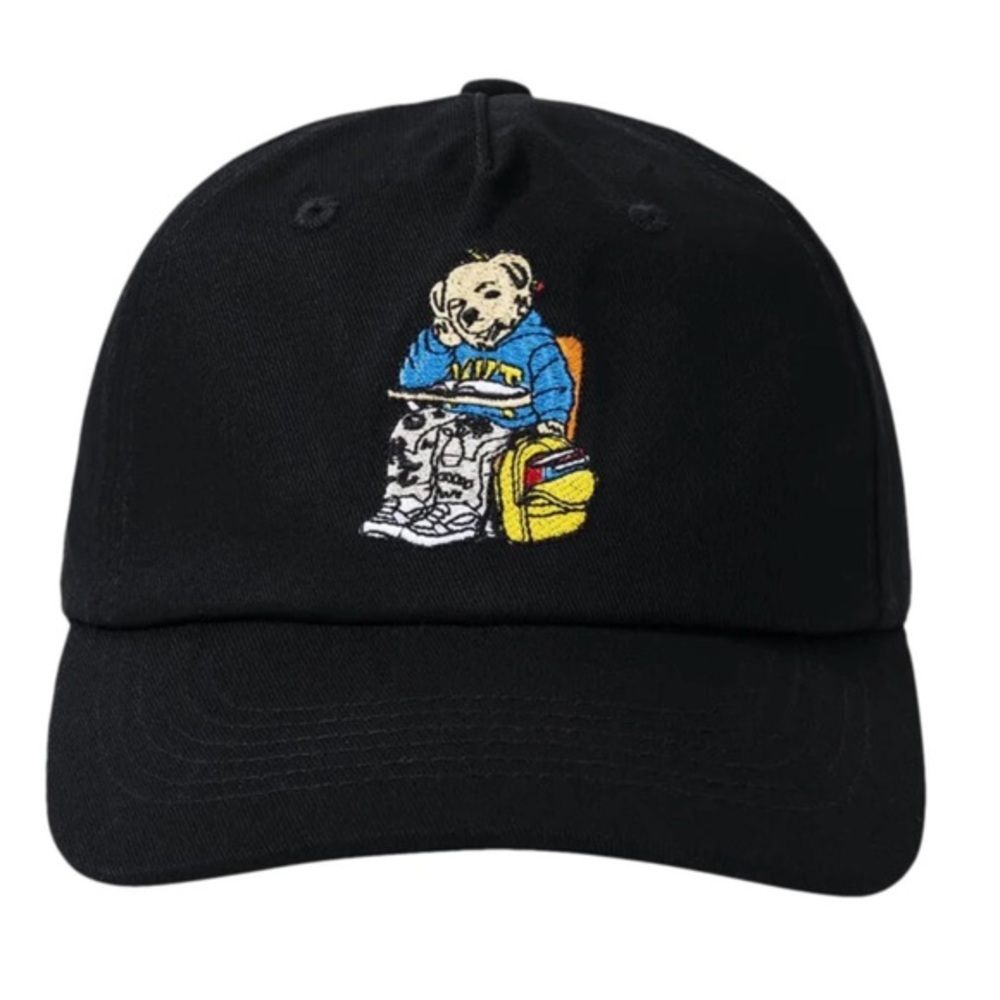 Market Making The Grade Bear Tee 5 Panel Hat Black NWT